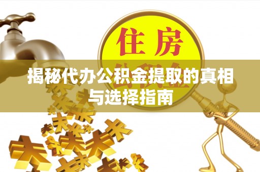 岳阳楼揭秘代办公积金提取的真相与选择指南